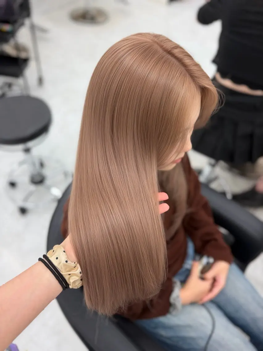 ロング カラー ヘアアレンジ ヘアカラー 透明感カラー🎀 Anju/渋谷🎀のヘアスタイル