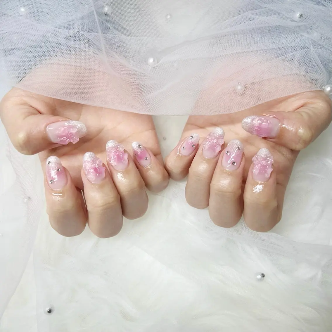 ネイル チークネイル フットネイル nail salon FLUFFYのネイルデザイン