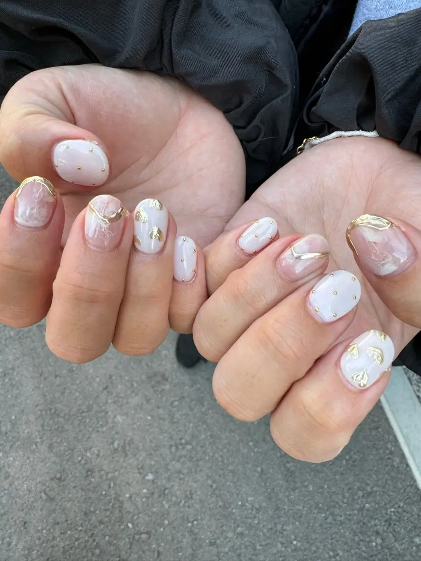 ネイル アートネイル フレンチネイル 韓国ネイル マグネットネイル 持ち込み MH_ Nailのネイルデザイン
