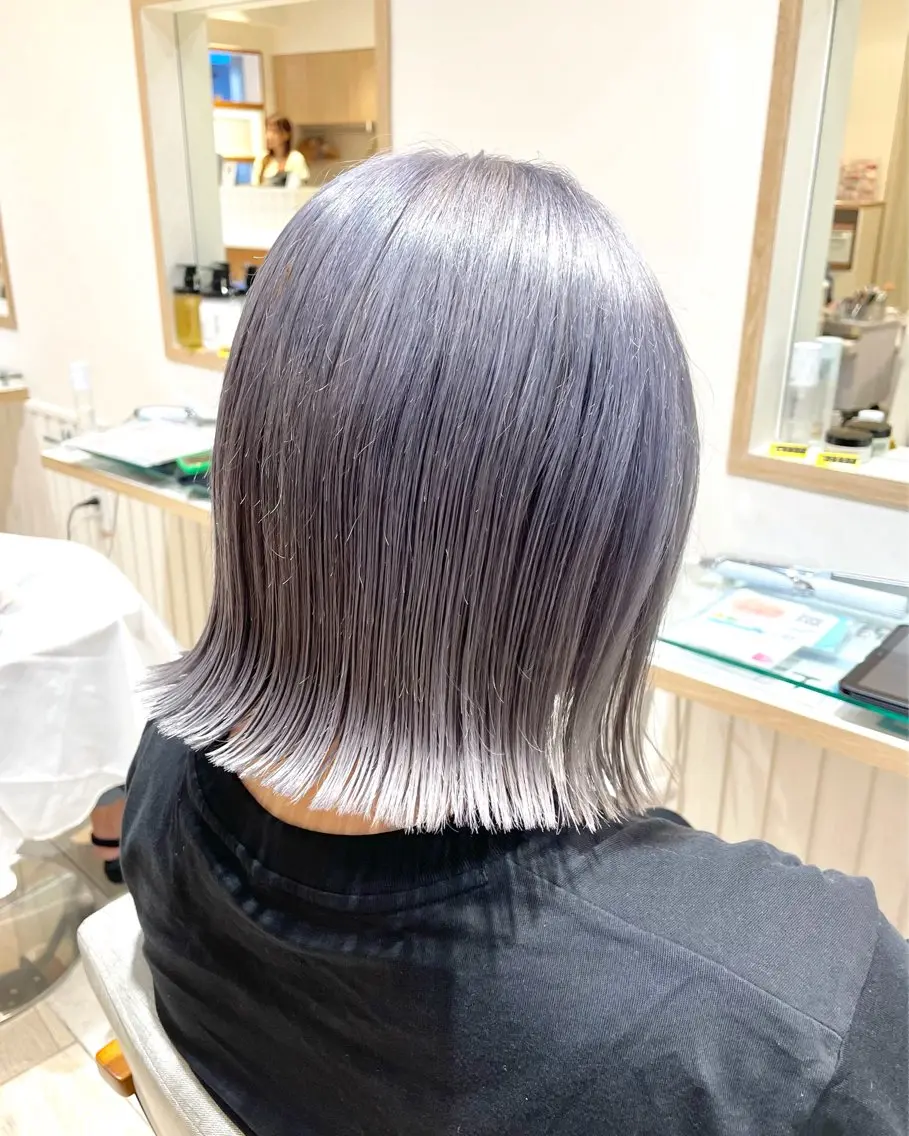 カラー ブリーチ ボブ カット ウルフカット/ハイト ーン🎀mizukiのヘアスタイル