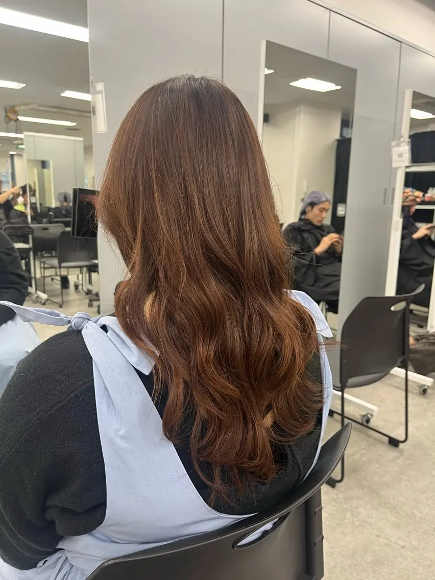 セミロング 🤍セット簡単パーマ 🤍TAMAKIのヘアスタイル