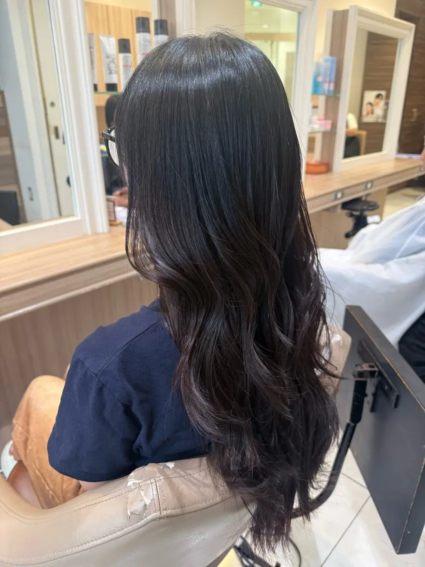 ロング ヘアアレンジ カット トリートメント 韓国ヘアメイク🎀/ 縮毛矯正✨山本媛香のヘアスタイル