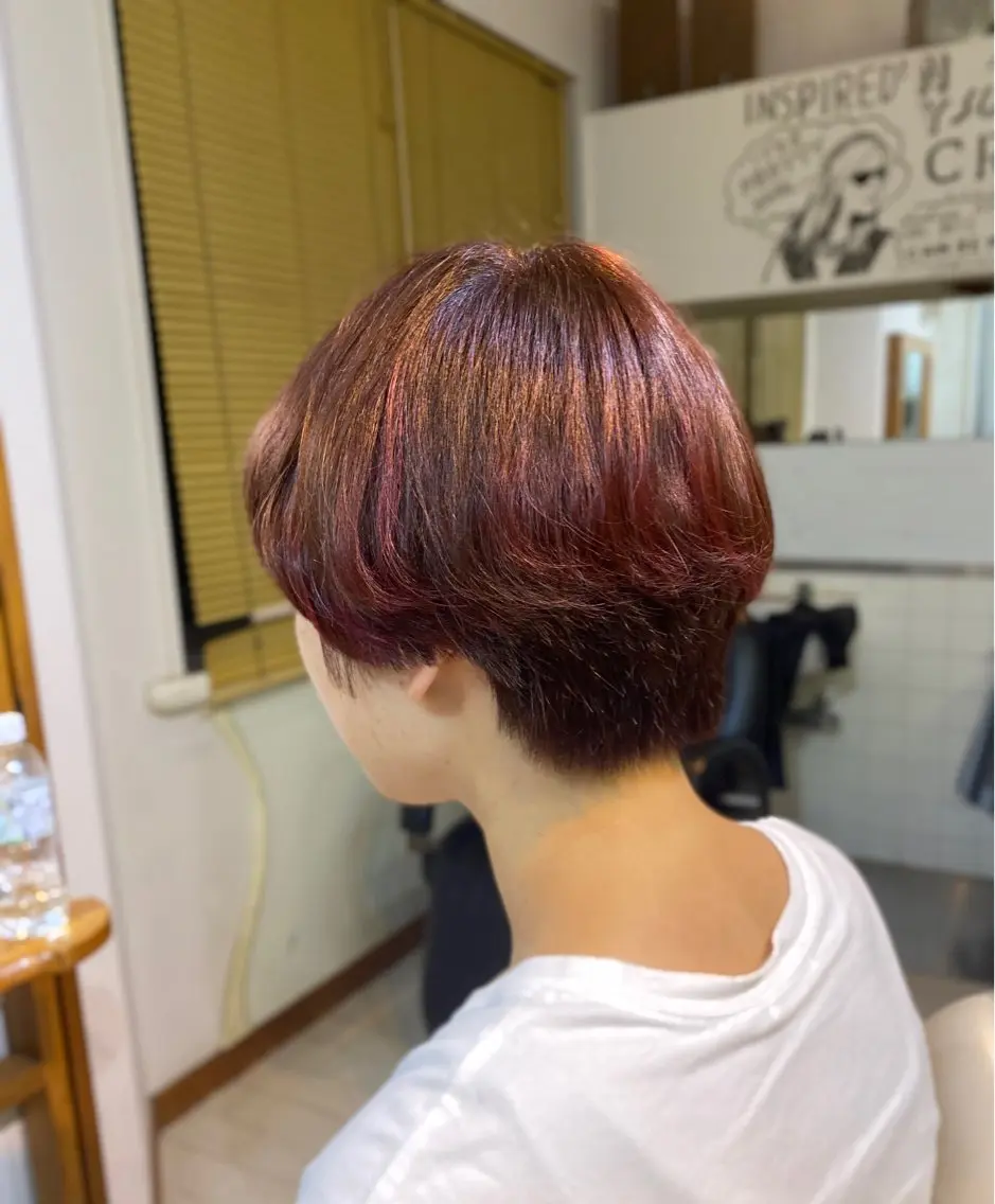 ショート カラー CRADLE Takeuchiのヘアスタイル