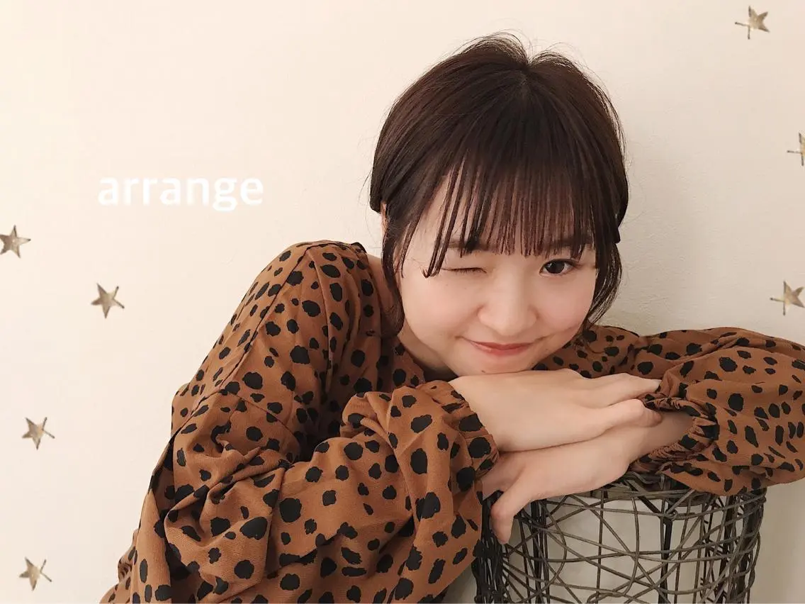 ショート カラー ヘアアレンジ カット ヘアカラー 市川 千夏のヘアスタイル