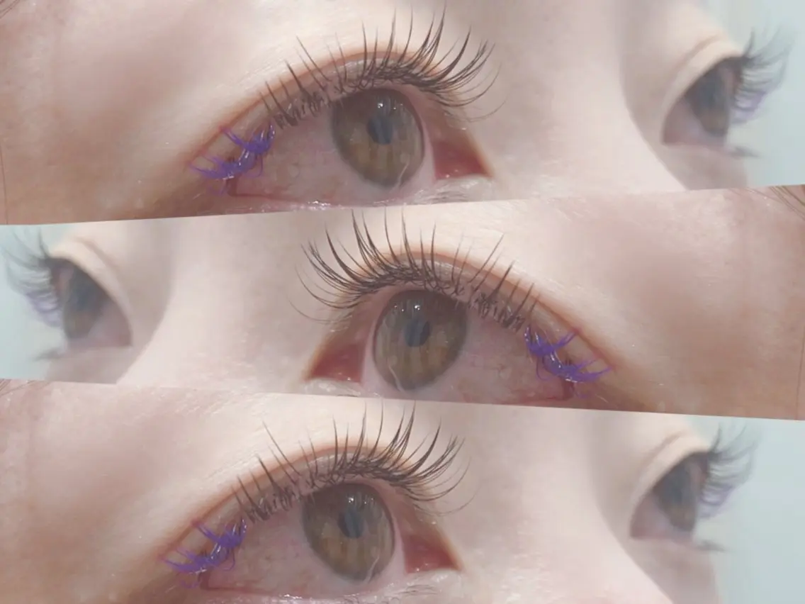 マツエク・マツパ 付け放題 フラットラッシュ ナチュラル まつげパーマ マツエク Emii Eyelash大通のマツエク・マツパデザイン