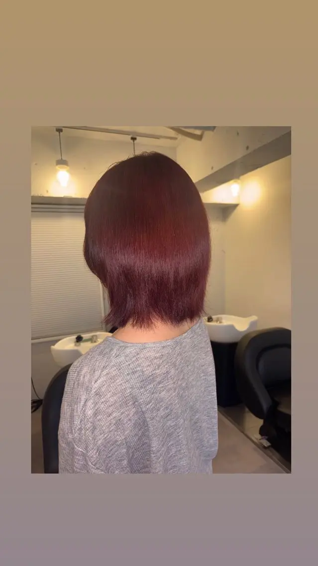 ショート カラー ヘアカラー sakura/ 透明感カラーのヘアスタイル
