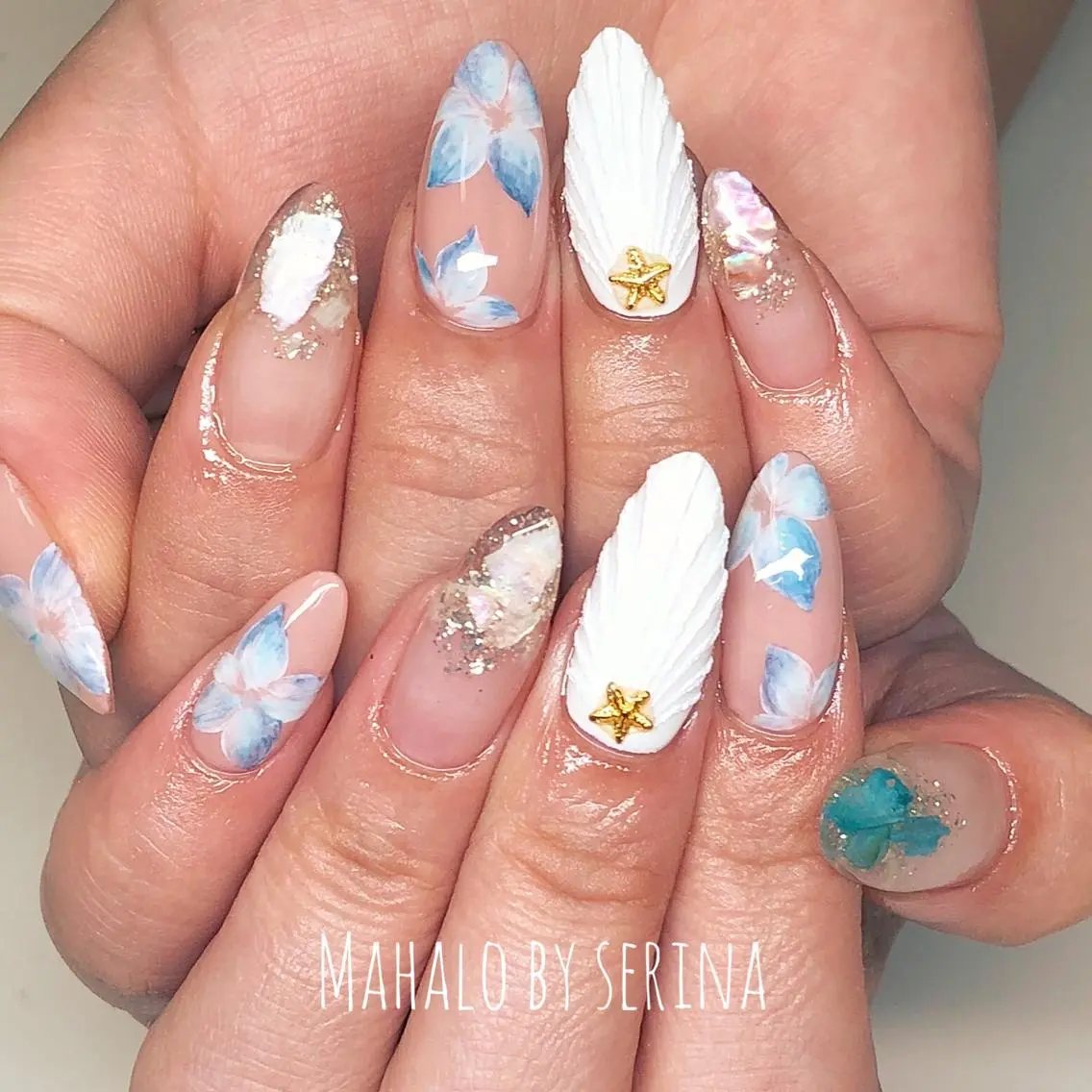 セミロング カラー ネイル SUNNY BAE. SERINAのネイルデザイン