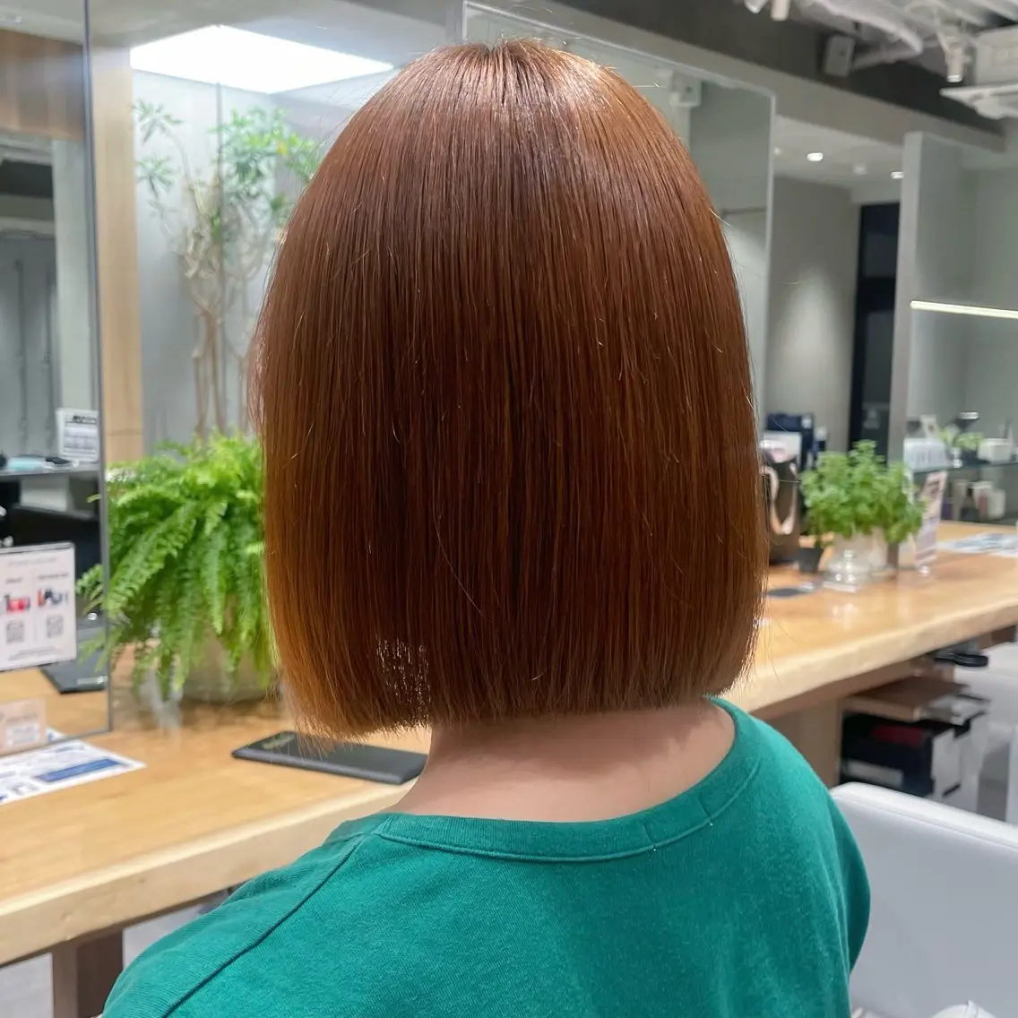 ロング トリートメント 縮毛矯正×レイヤー カット/飯田 輝のヘアスタイル