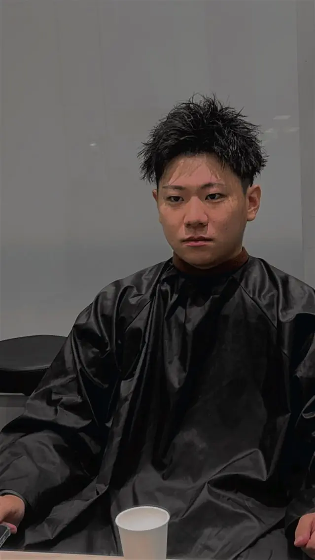 ショート パーマ メンズ 波巻きパーマ カット パーマ 【メンズパーマ特化】 リュウのヘアスタイル