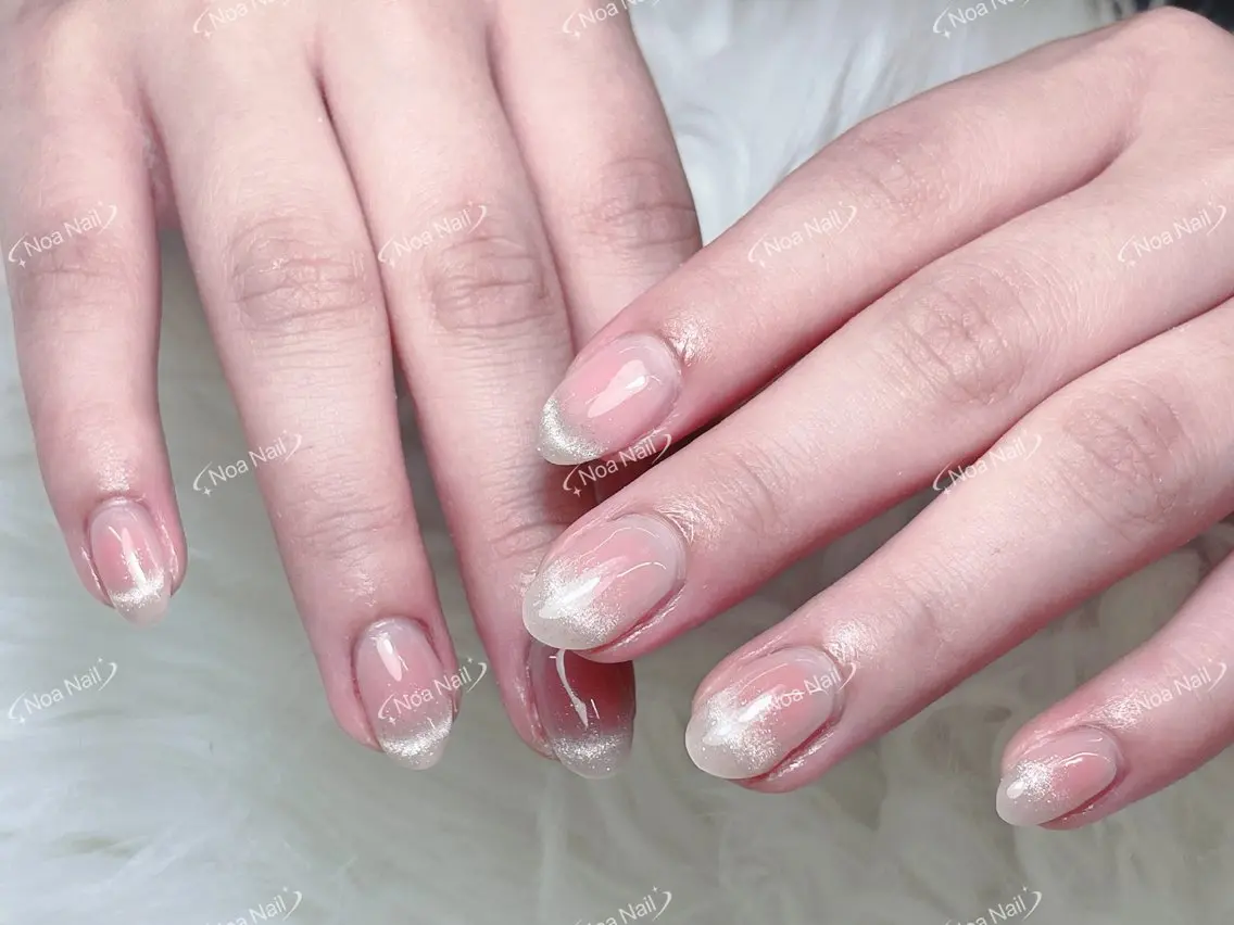 ネイル 成人式 フレンチネイル グラデーション 韓国ネイル マグネットネイル ハンドネイル Noa Nailのネイルデザイン