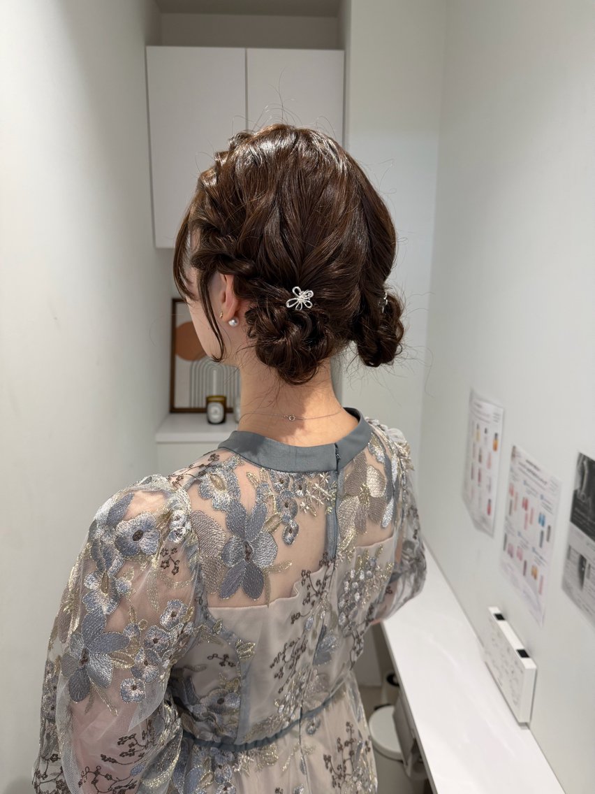 ヘアアレンジ ヘアセット ヘアセット/ベージュ カラー HARU🕯のヘアスタイル
