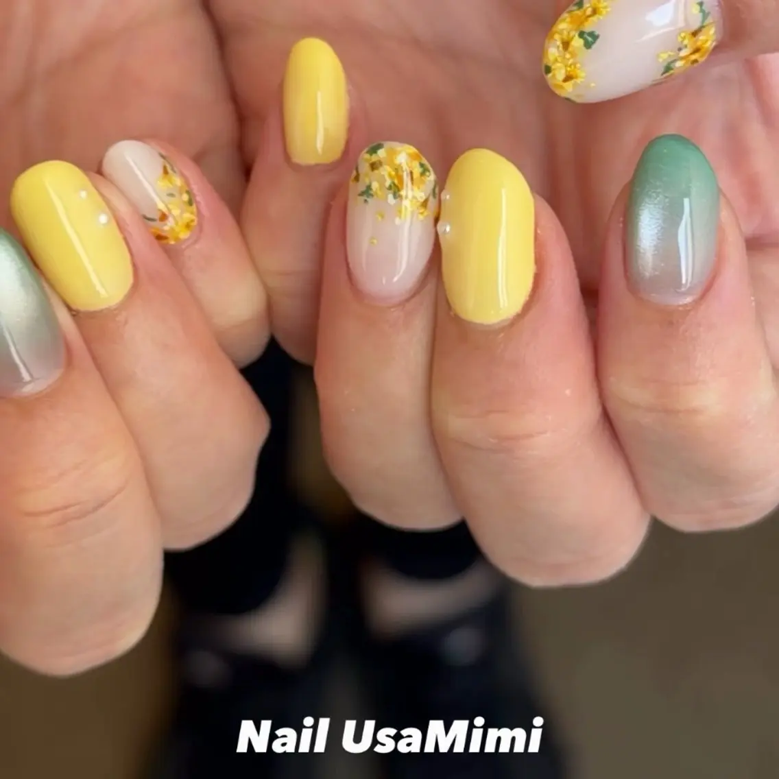 ショート ハンドネイル 本町Nail Usa Mimi  SAKIのネイルデザイン