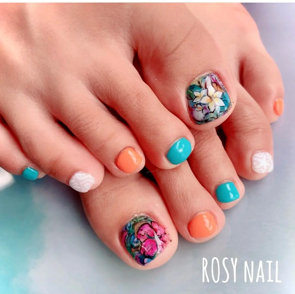 ネイル アートネイル 持ち込み ブライダルネイル ROSY NAIL ロージーネイルのネイルデザイン