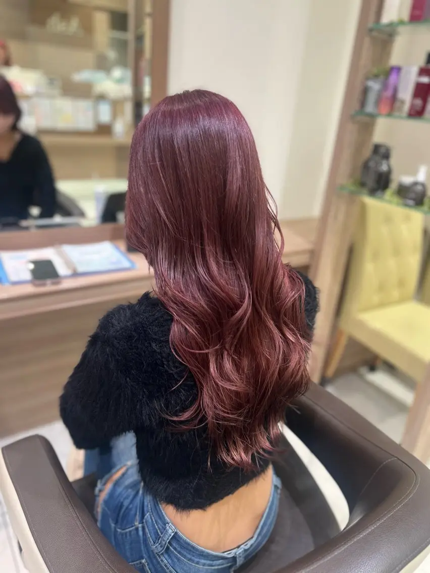 カラー ヘアカラー 中森 玲菜のヘアスタイル