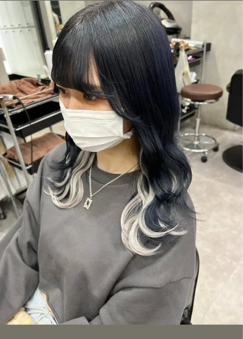 ミディアム エクステ ボブカット艶髪 矯正濱川響太のヘアスタイル
