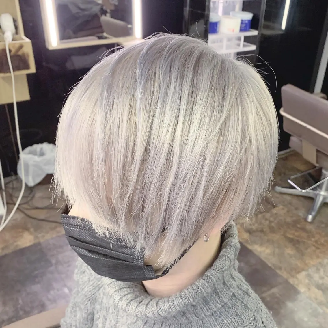 ミディアム カラー メンズ 熊谷 奈菜のヘアスタイル