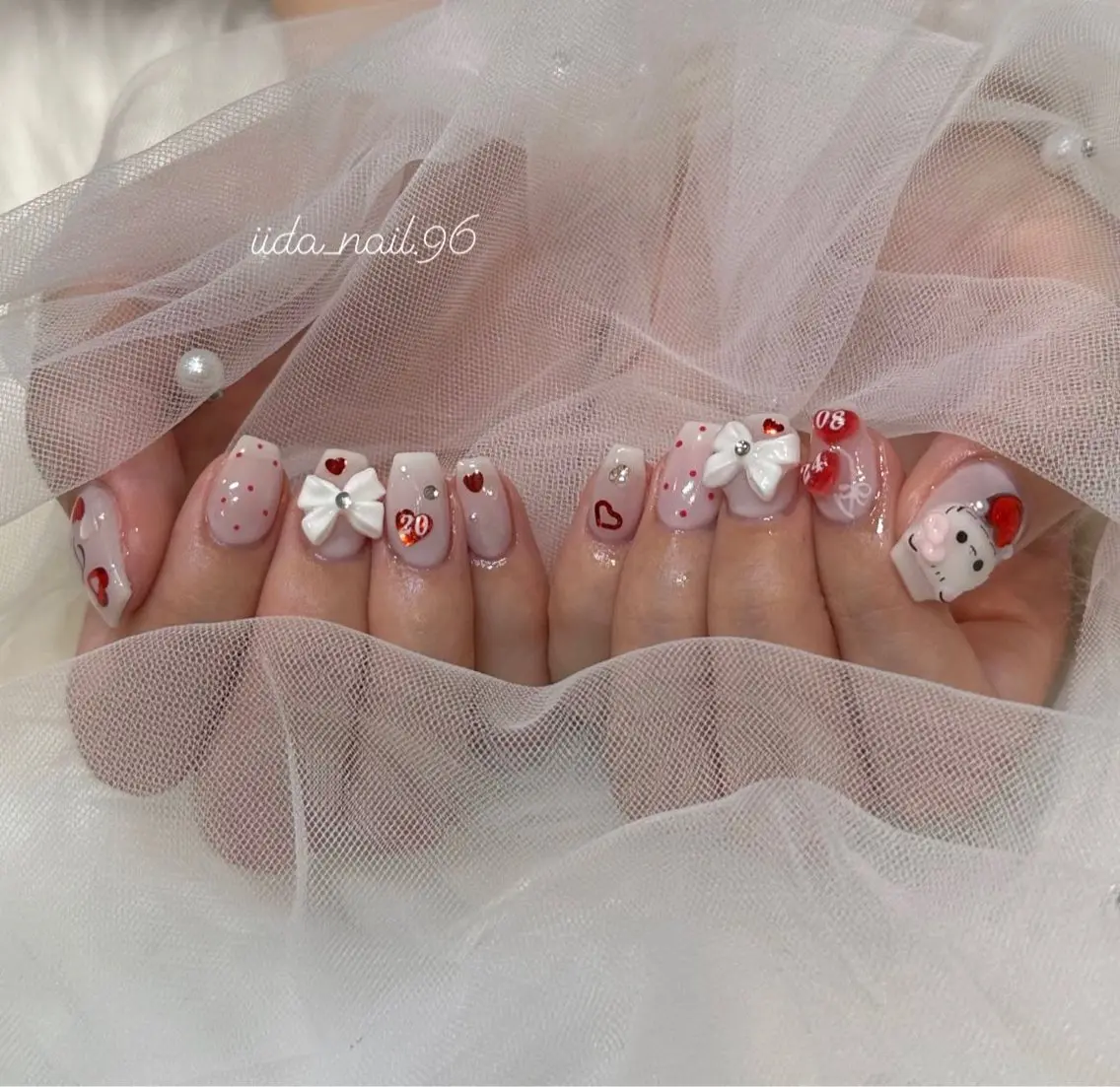 ネイル ハンドネイル 🧸原宿の美フォルム ネイリスト🧸いいだのネイルデザイン