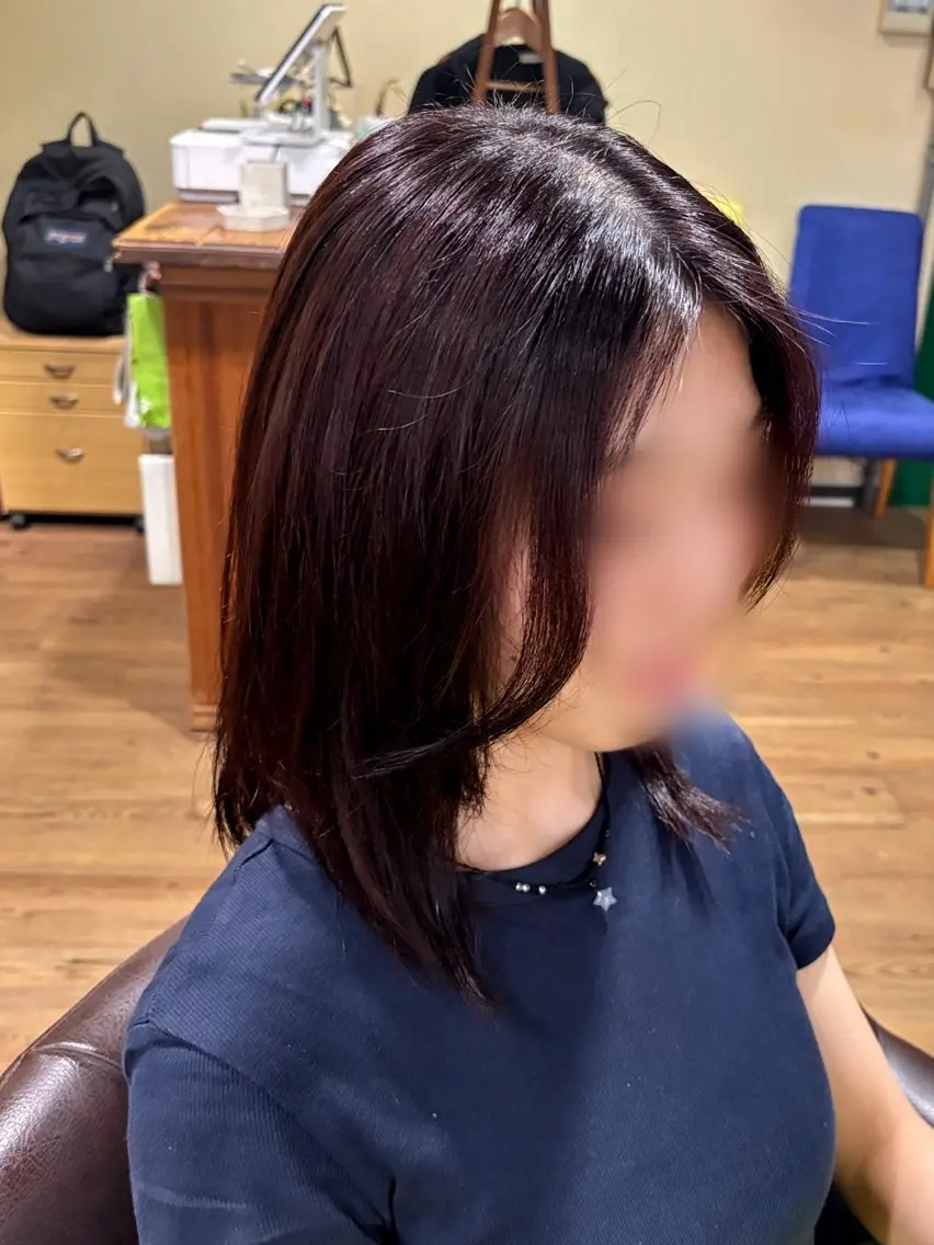 ミディアム ヘアカラー . kanokoのヘアスタイル