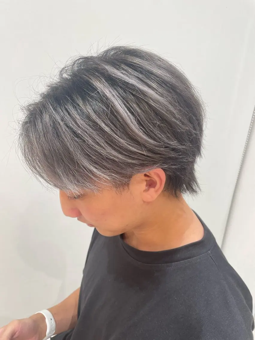 【🫧メンズ様限定🫧】カット+ハイライトorバレイヤージュ(ケアブリーチ込)⚠︎︎土日祝+¥1100の写真