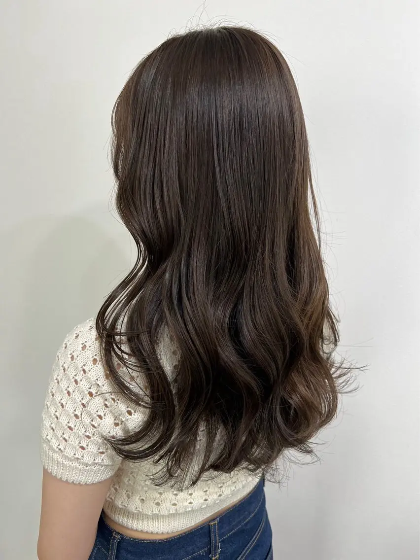 ロング カラー ヘアカラー まほ/ 透明感カラーのヘアスタイル