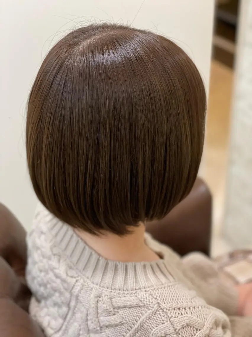 オーガニックケアカラー+デザインカット+3STEPトリートメント+マイクロバブルの写真