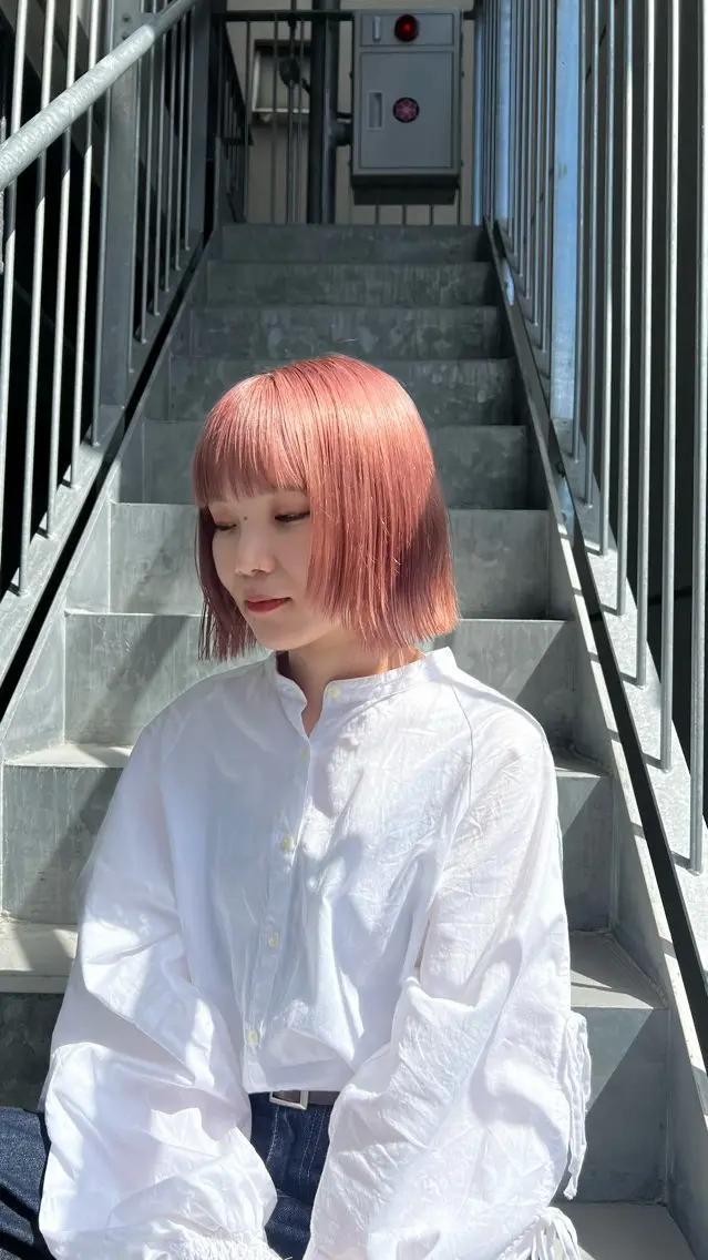 ショート カラー カット ヘアカラー トリートメント 赤みゼロ/透明感 カラー🌿KANTAのヘアスタイル