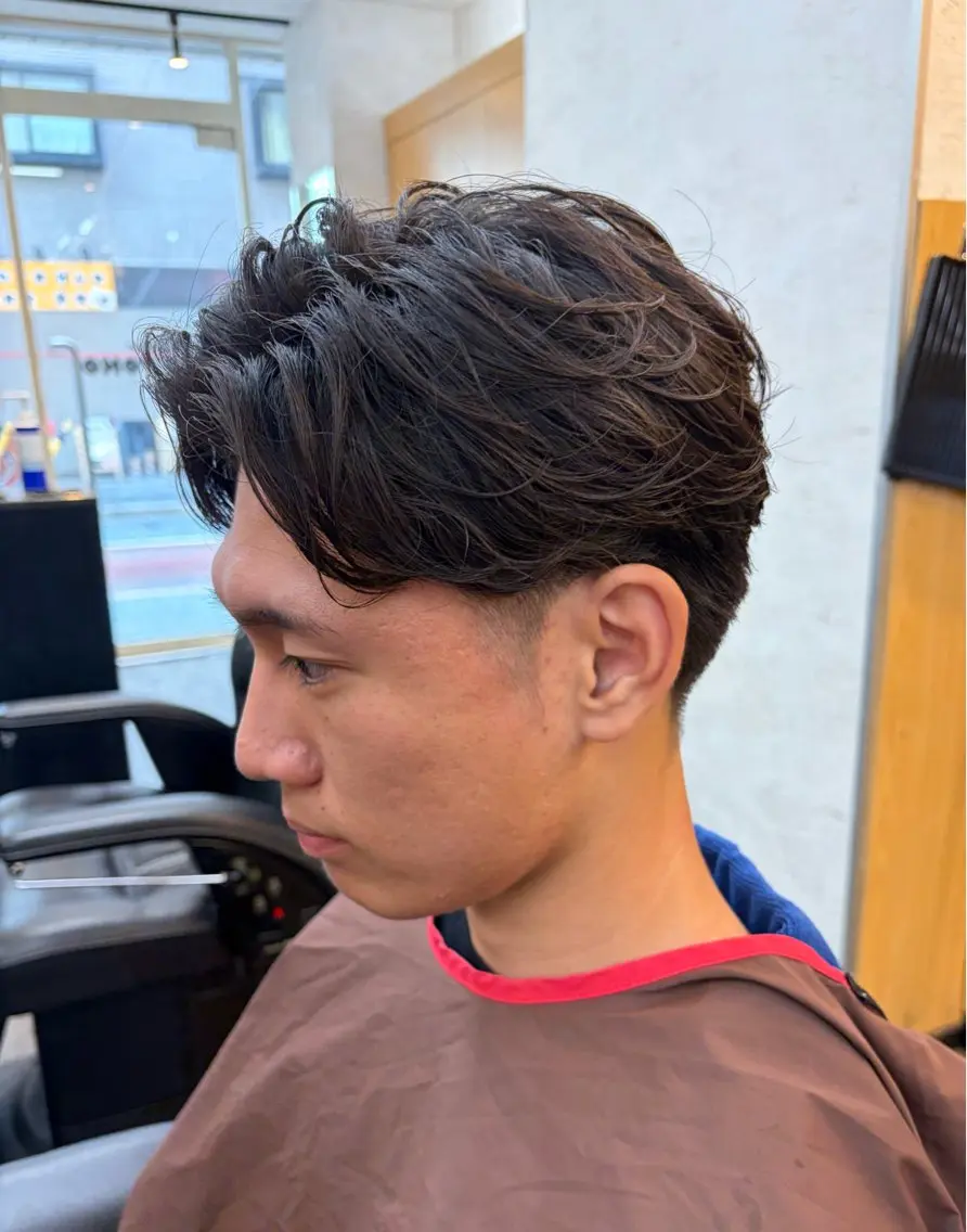 ショート ショートヘア パーマ 【癒しのバーバー】 小野寺のヘアスタイル