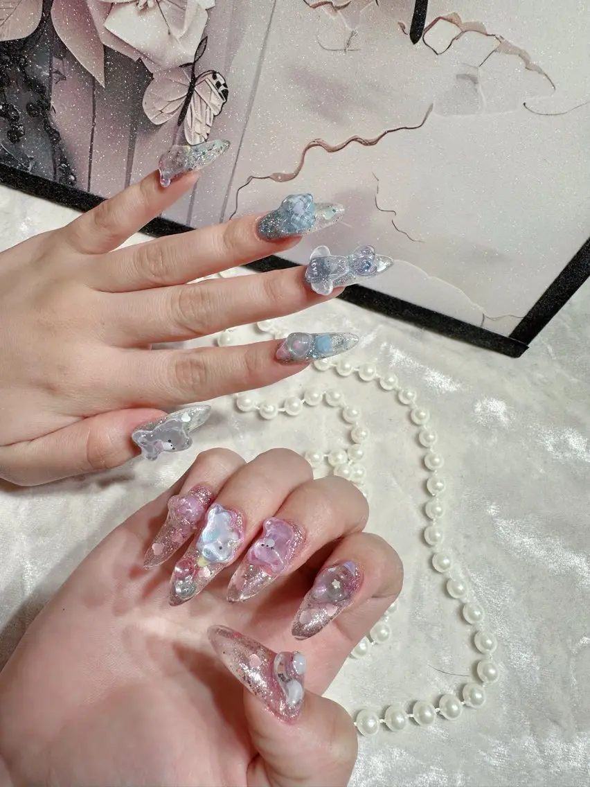 ネイル アートネイル フットネイル ジェルネイル ハート マグネットネイル Babarla Nailのネイルデザイン