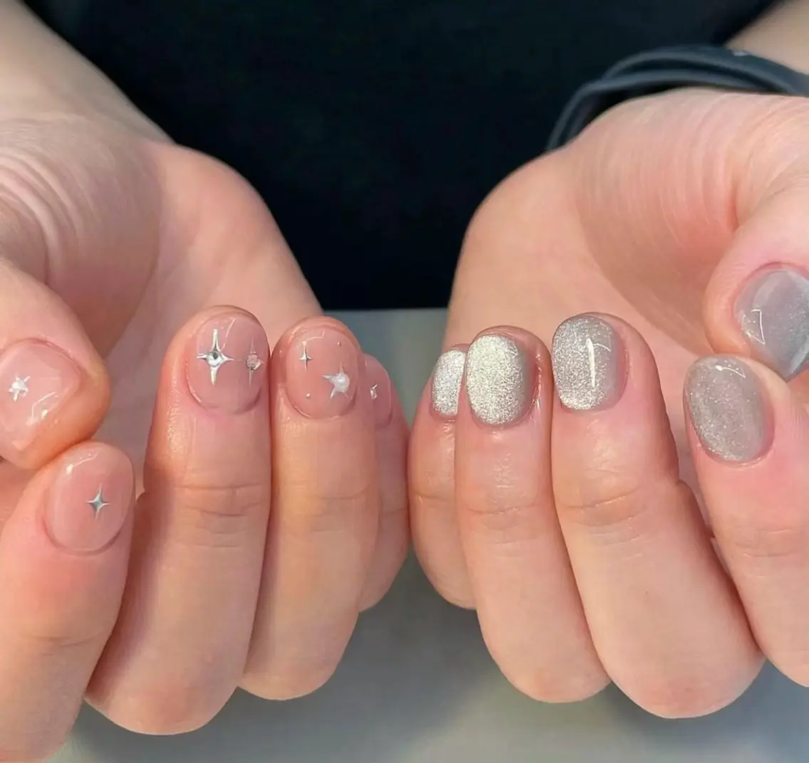ショート めぐみのネイルサロン スタッフ練習のネイルデザイン