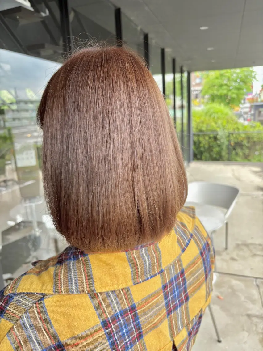 ミディアム カット ヘアカラー 三好 達也のヘアスタイル