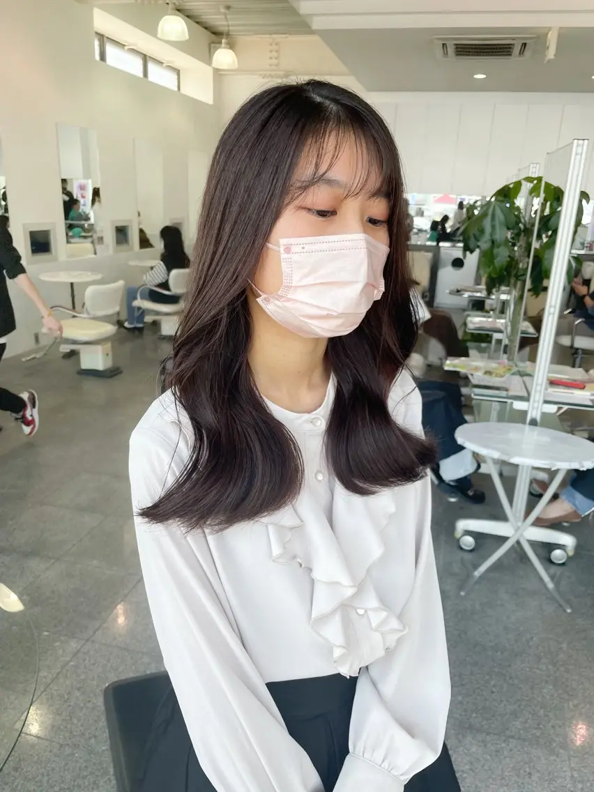 セミロング カラー ラベンダーカラー 🫧ヒシダアキ taboo.i🫧のヘアスタイル