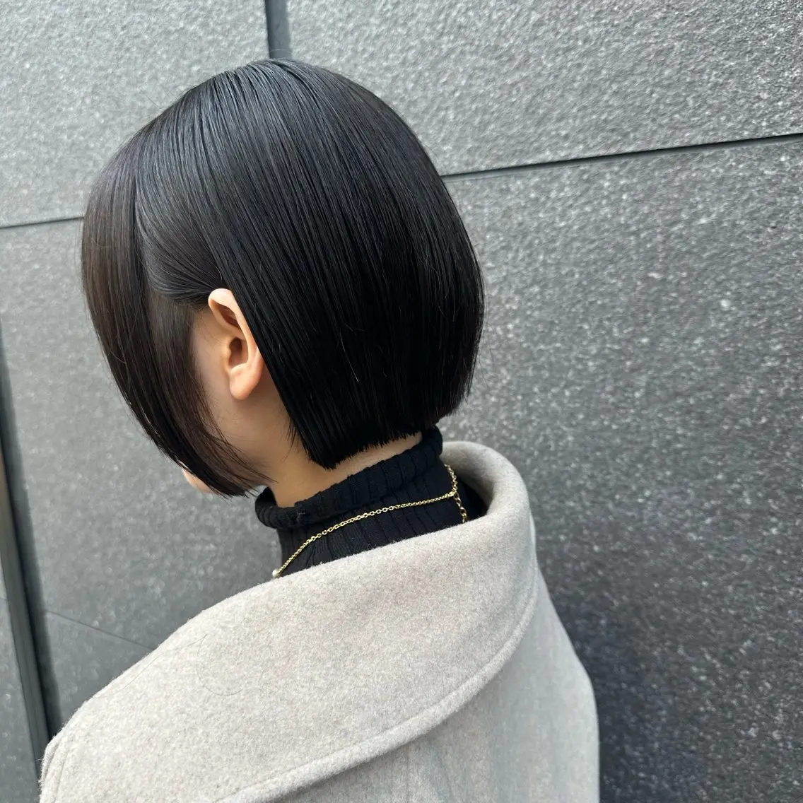 ショート カラー ショートボブ 丸みショート アッシュ ベージュカラー ボブ Memoriese 表参道のヘアスタイル