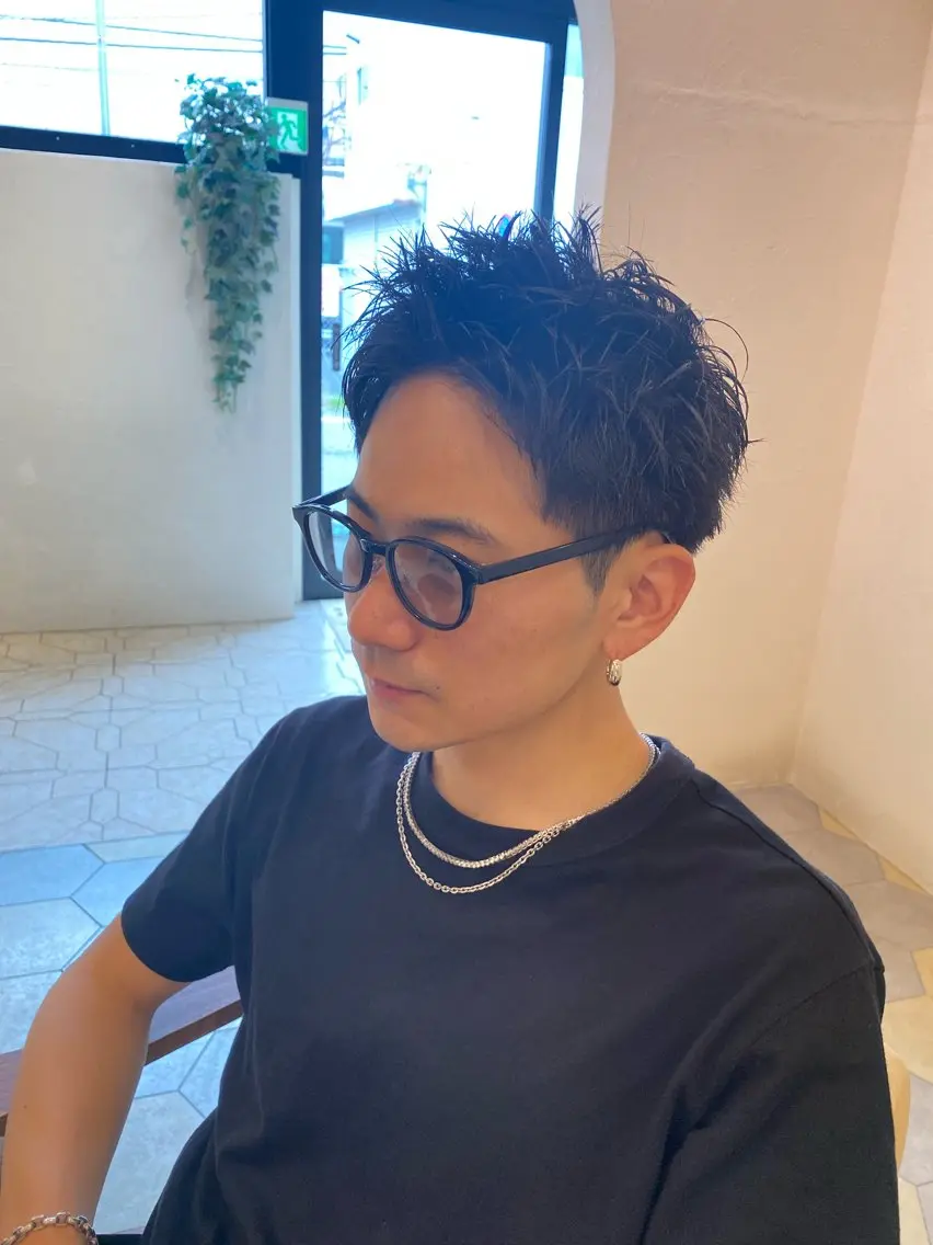 ショート メンズ スパイキーショート ショートヘア カット 菊池大一 溝の口パーマのヘアスタイル