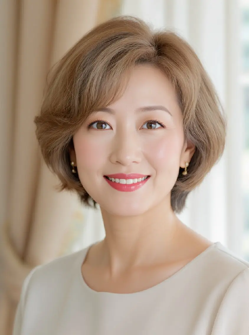 ショート カット ヘアカラー トリートメント 銀座東銀座【白髪染め 髪質改善】伊藤誠のヘアスタイル