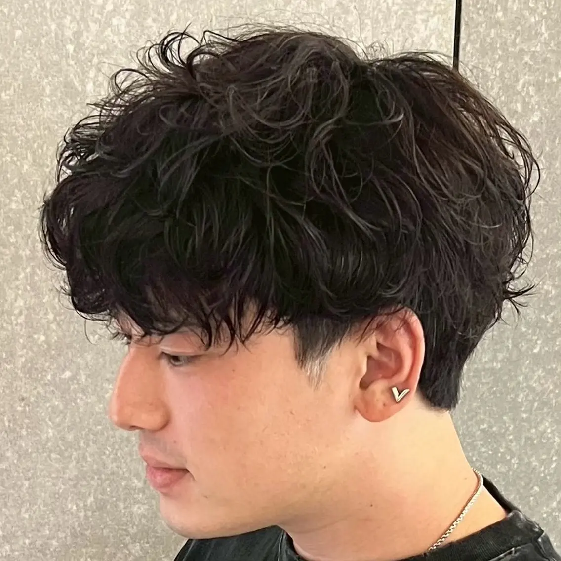 パーマ メンズ 【束感セット】 あおいのヘアスタイル