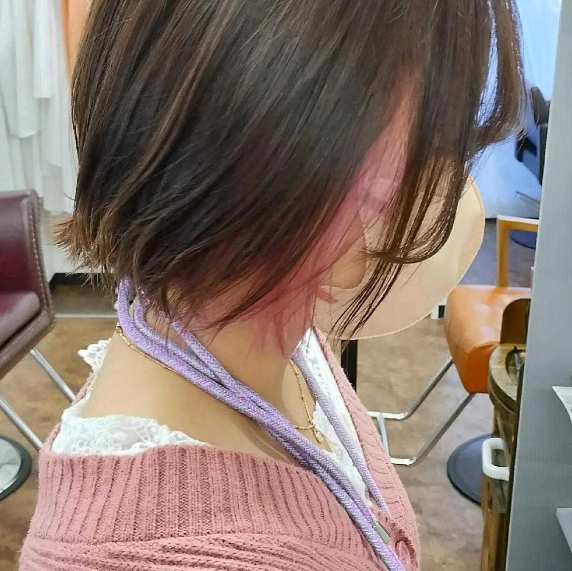 ショート カラー ピンクカラー 【名古屋】モデル募集 arisaのヘアスタイル
