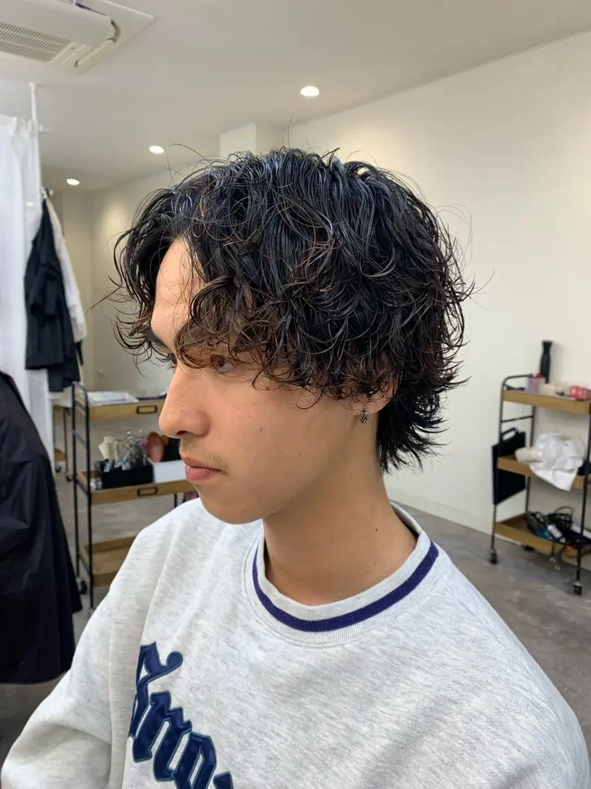 【メンズ】👨🦱パーマ(ツイスト.スパイラル等)&カット&クイックトリートメント👩🦱の写真