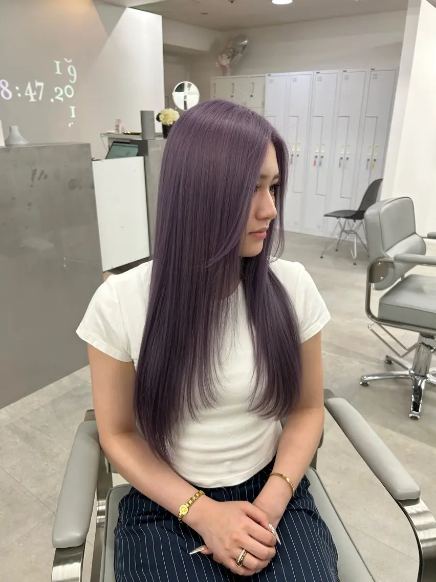 ロング カラー ♡透明感/艶カラー /haruka♡のヘアスタイル