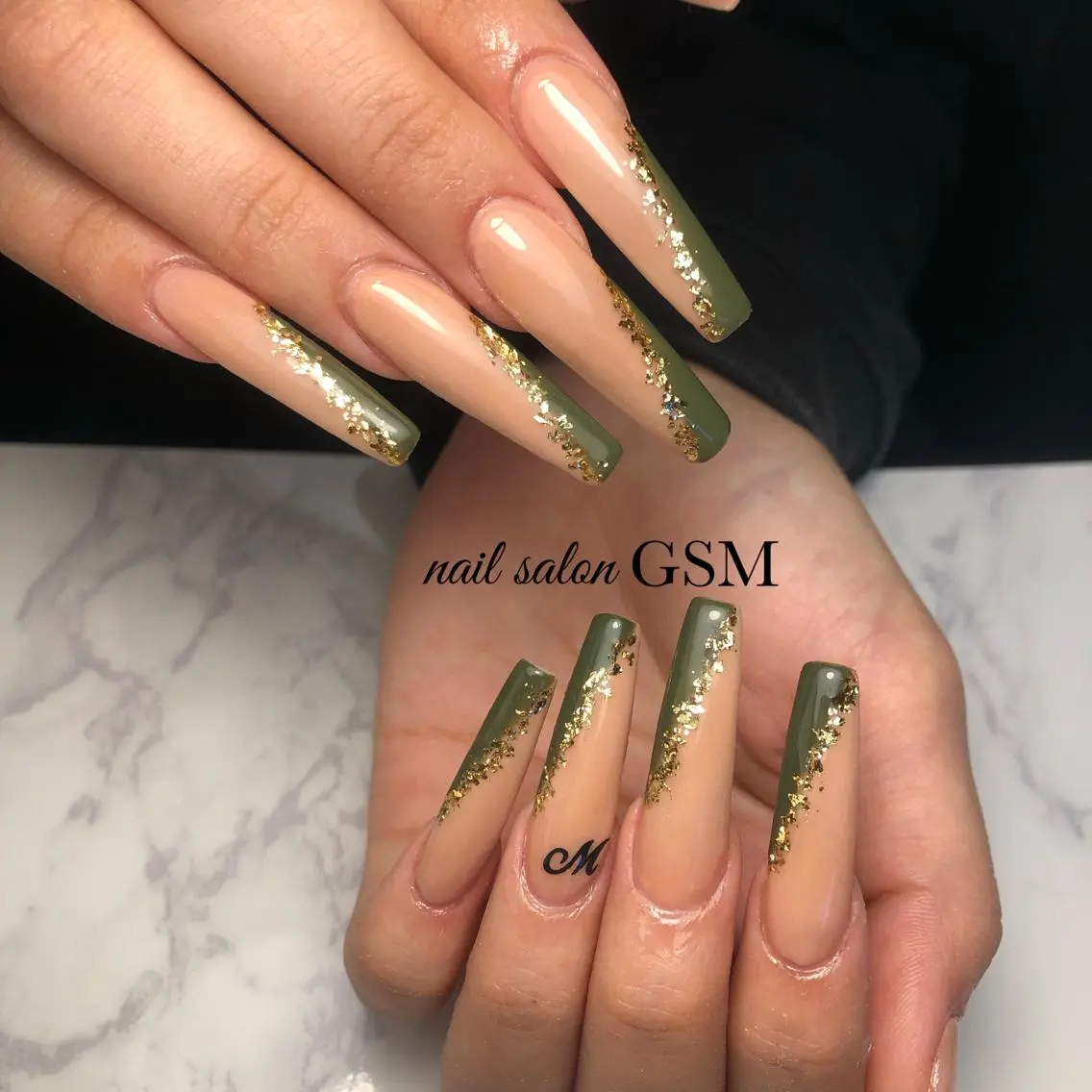 ネイル 成人式 スカルプネイル ハンドネイル nail salon GSMのネイルデザイン