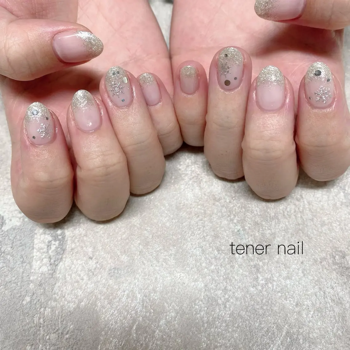 ネイル キラキラネイル ハンドネイル テネルネイル tener nailのネイルデザイン