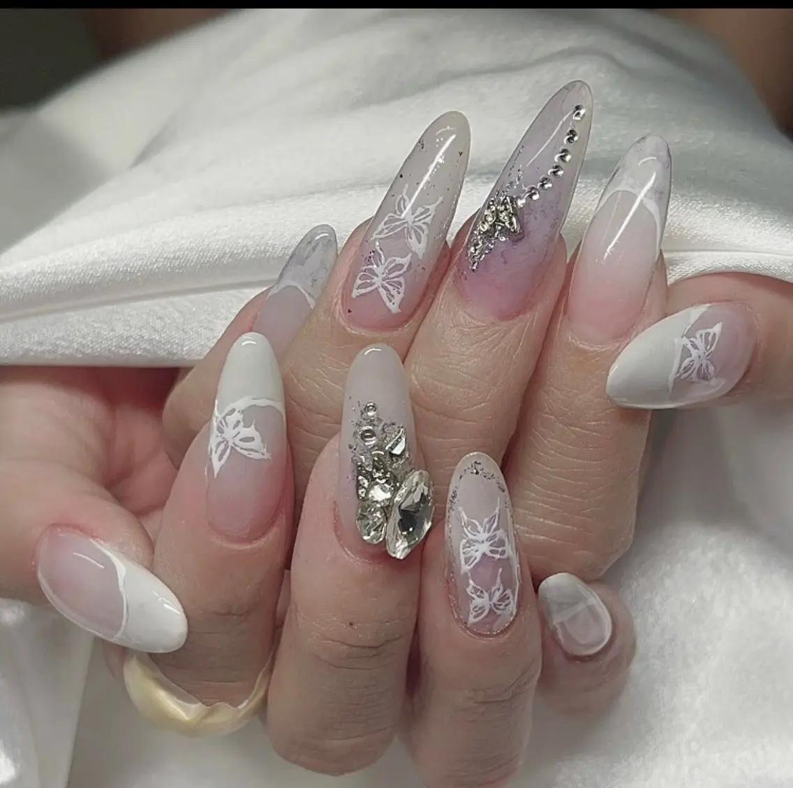 💕チップ10本長さ出し🎊持ち込みデザイン込み時間内🎊 パーツ、ストーンつけ放題の写真