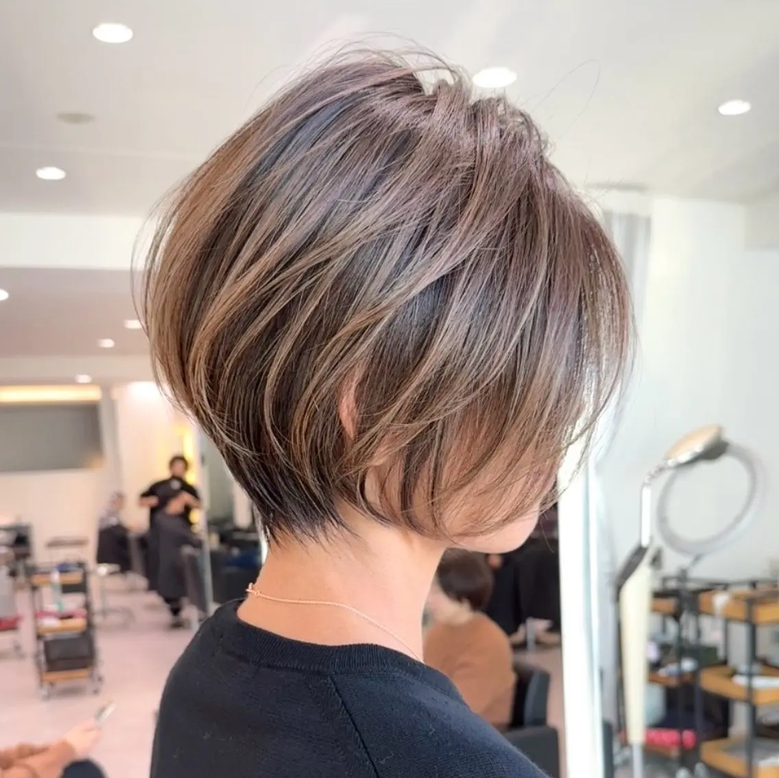 ショート カラー カット ヘアカラー 大人ショート特化/ 似合わせ MARIAのヘアスタイル