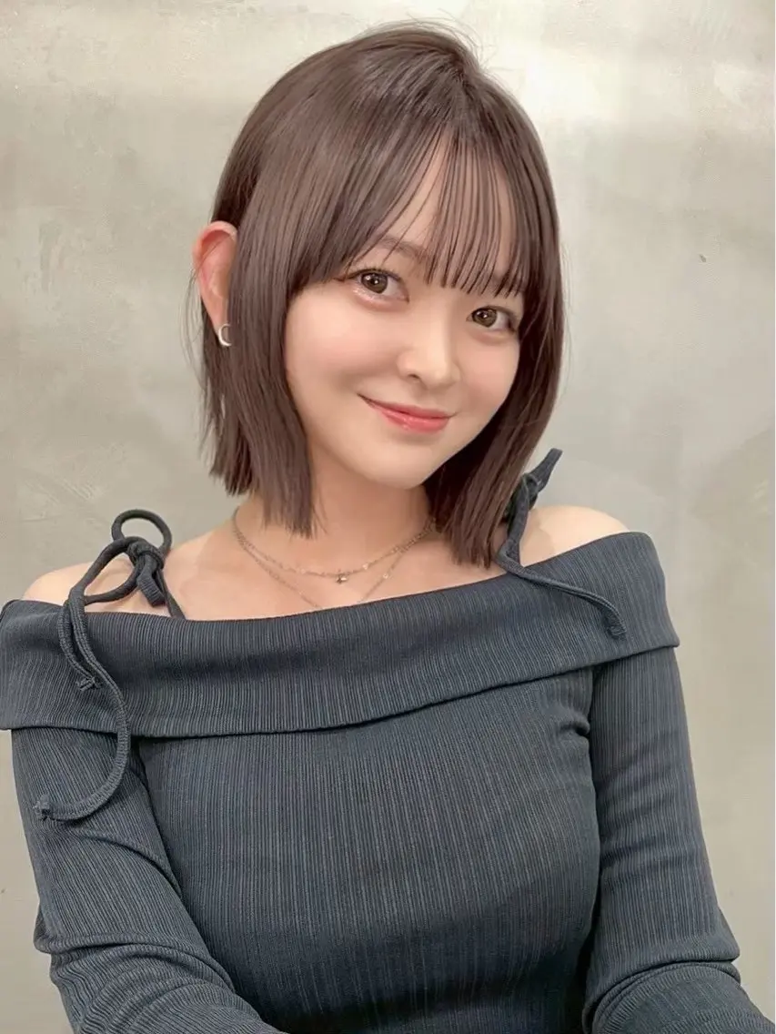 ショート ボブレイヤー ボブ レイヤーカット 韓国レイヤー　韓国 ボブ 👑二響のヘアスタイル