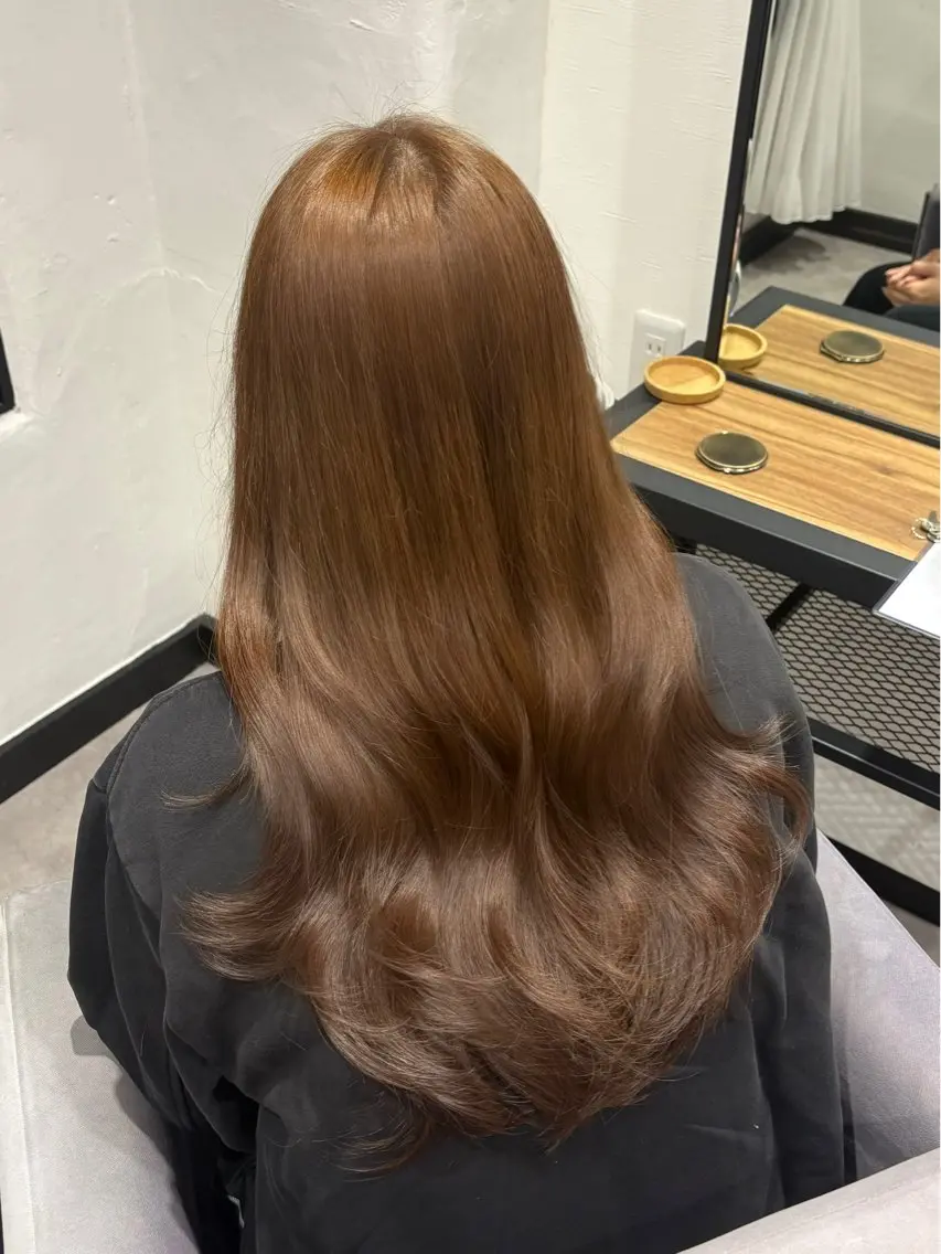 ロング カラー ブリーチ 透明感カラー ブリーチなしカラー ヘアカラー rion🌛 /都島/透明感カラーのヘアスタイル