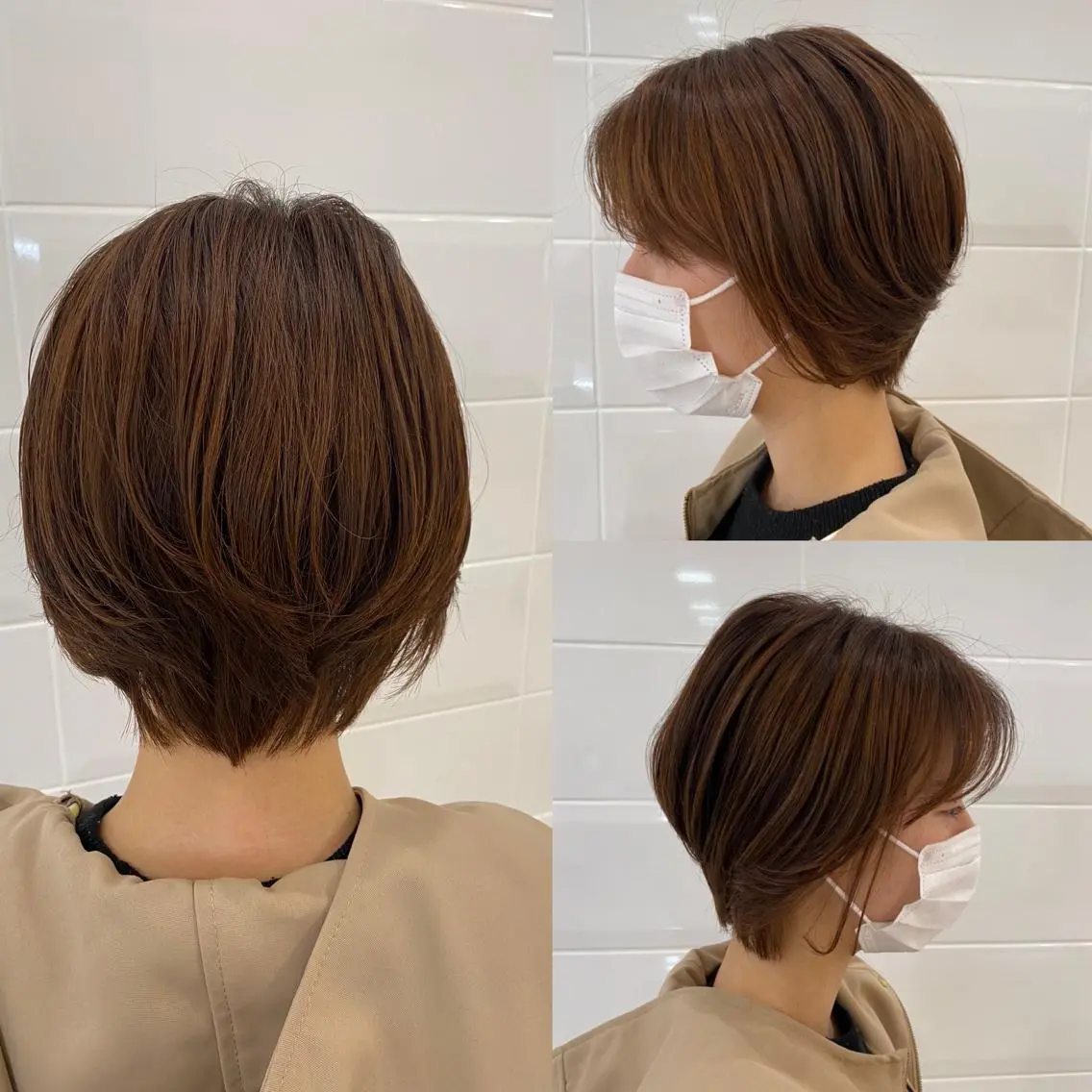ショート ショートボブ ボブ くびれヘア ショートヘア 竹内 美貴のヘアスタイル