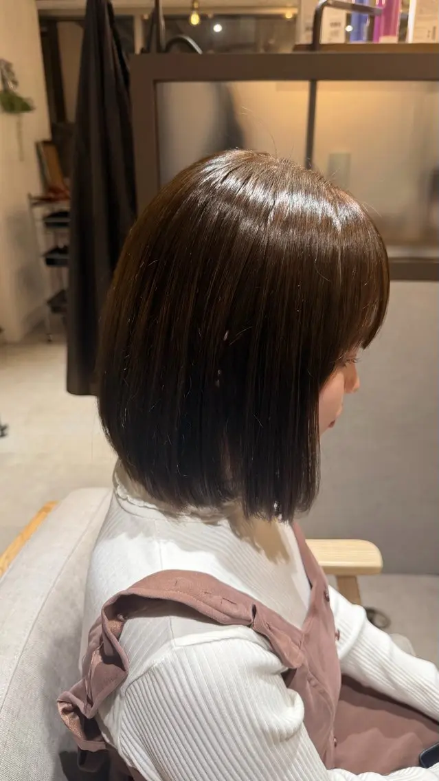 ショート カラー オレンジ ボブ 長めボブ Saya/ショート/ ボブ /大阪/梅田のヘアスタイル