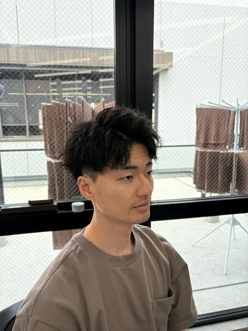 パーマ メンズ カット パーマ 🔥ジャス/ 無造作パーマ特化🔥のヘアスタイル