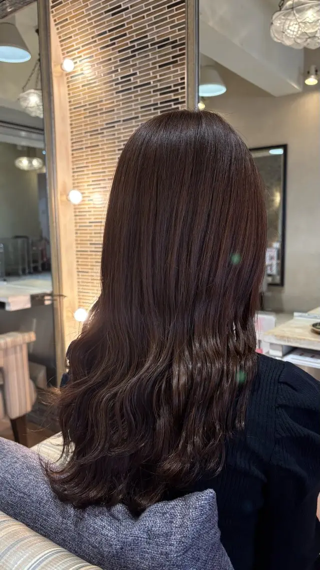 ロング ヘアカラー 杉本 奈々美のヘアスタイル