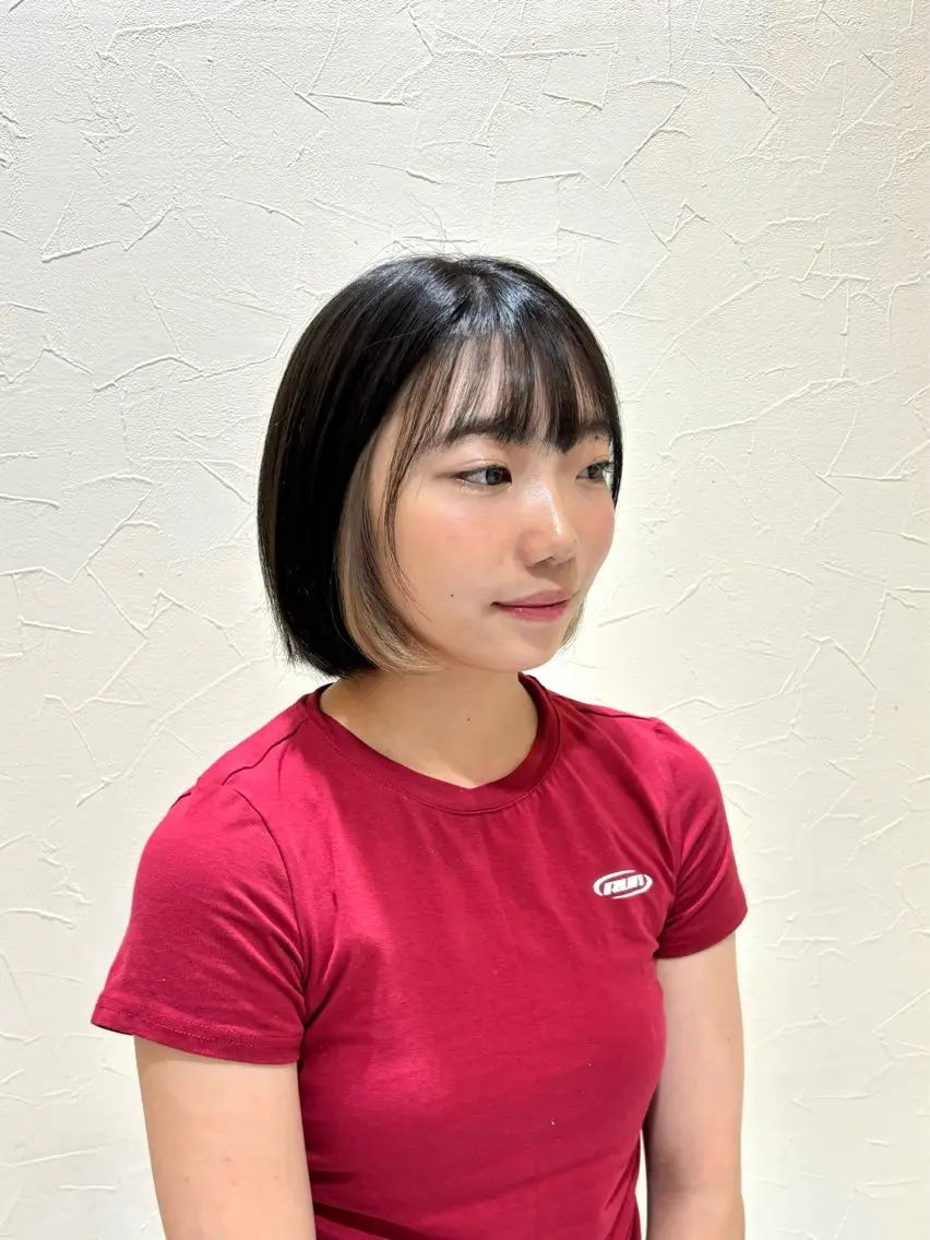 ミディアム カラー ベージュカラー ミルクティーベージュ ヘアカラー 小野 友暉のヘアスタイル