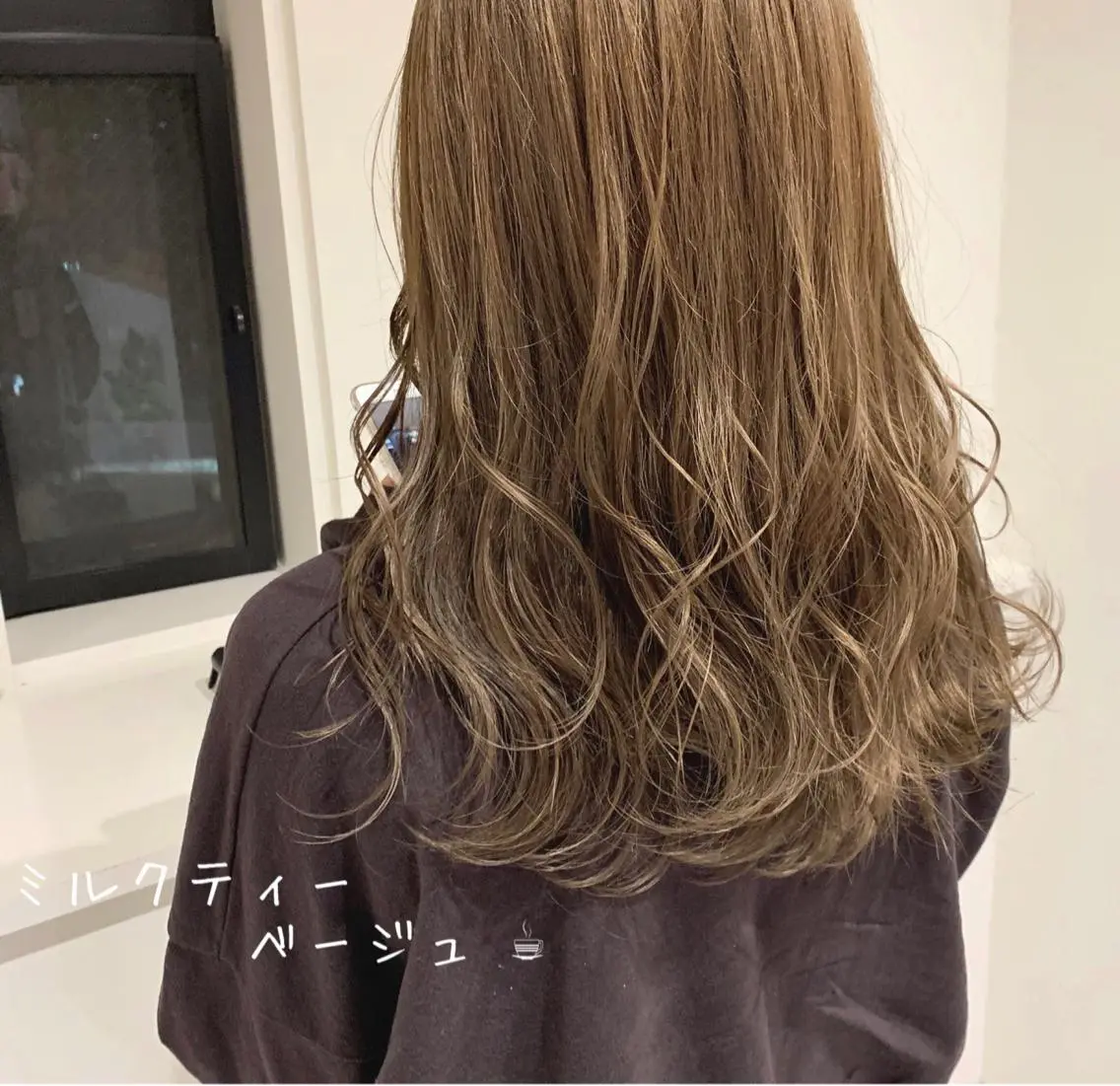 セミロング カラー 黒髪 ブルーカラー ブルーブラック 清水 亮太/赤み消しカラーのヘアスタイル